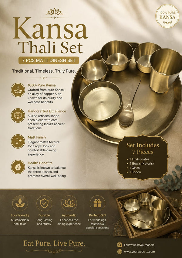 KANSA THALI MATT FINISH