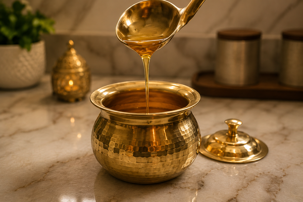 BRASS GHEEPOT