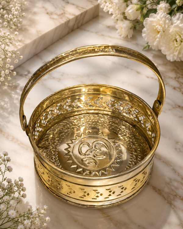 BRASS POOJA TOKRI (BASKET)