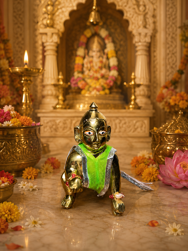 BRASS LADU GOPAL JI