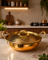 BRASS KADAI WITH LID