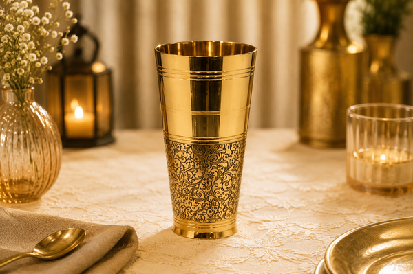 BRASS LASSI GLASS