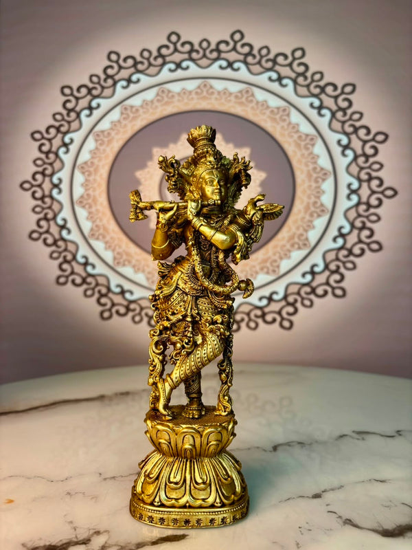 MADAN GOPAL BRASS KRISHNA IDOL
